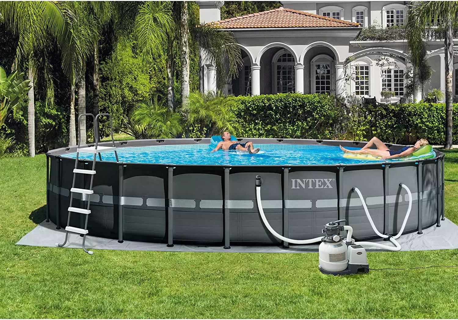 Intex 26ft X 52in Ultra XTR Round Frame Pool Set with Sand Filter Pump ...