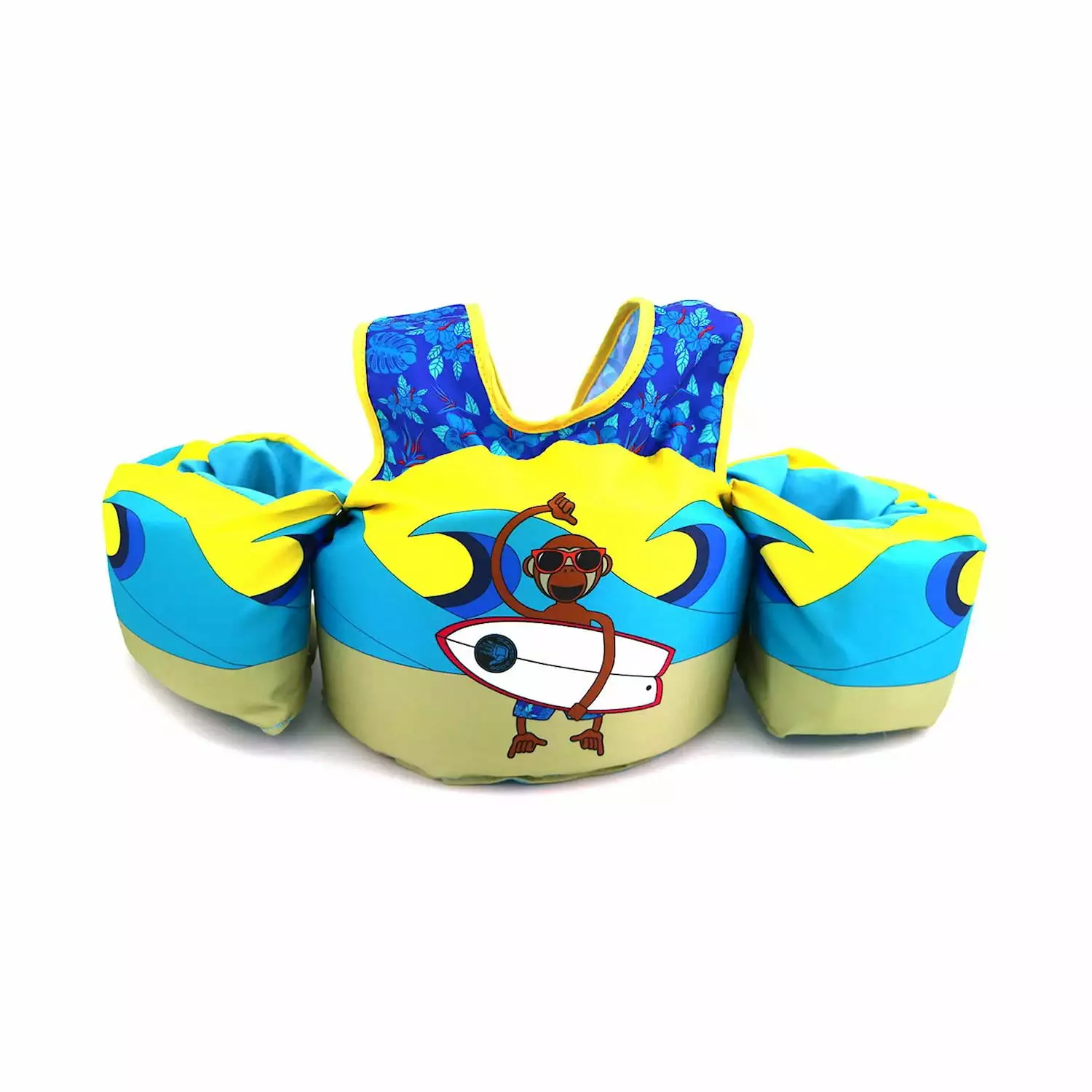 Body Glove Kids Paddle Pals Life Jacket Swim Vest. Surf Monkey. 33-55 lbs