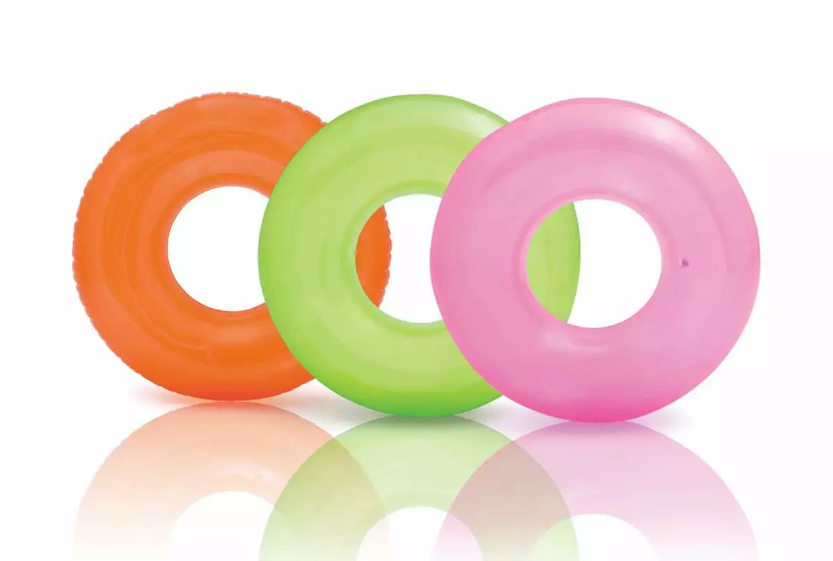Intex Transparent Inflatable Swimming Pool Tube Raft. Colors May Vary ...