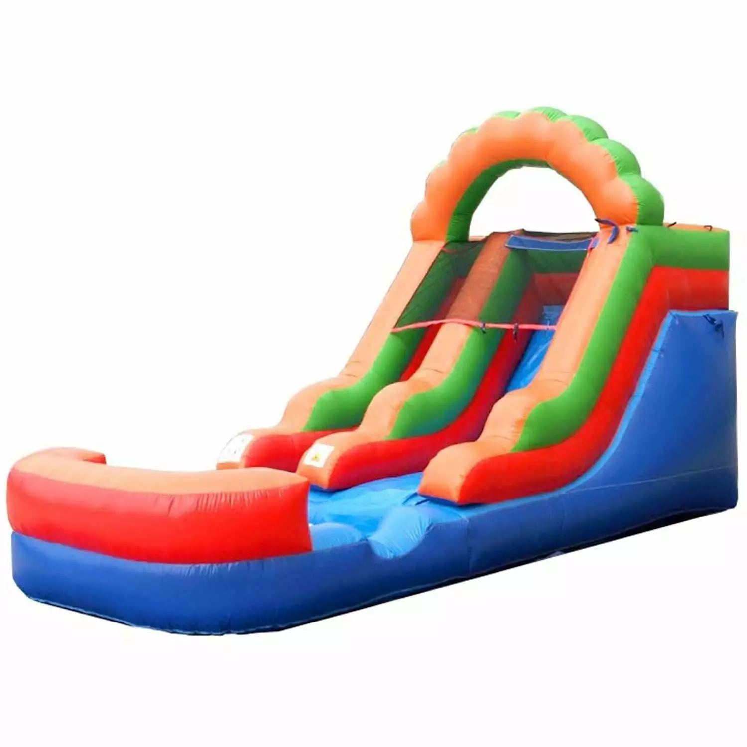 Banzai Inflatable Battle Blast Adventure Park w/ Motor and Battle Bop ...