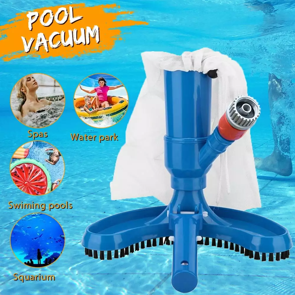 Swimming Pool Cleaner. for Hot Tub and Spa Cleaning. In-Ground and Above Ground Pool Steps Cleans Dirt. Sand & Silt